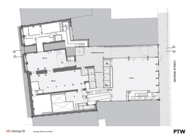 �������� 383 George Street. 1-� ���� PTW Architects
