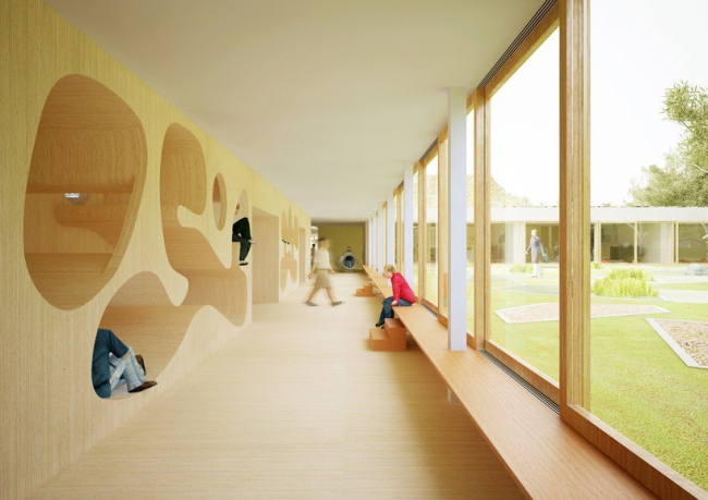 Школа в Кнокке-Хейст. © NL architects