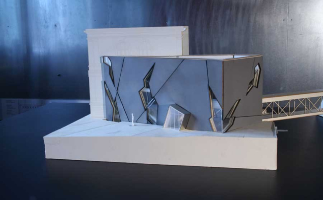 Музей Феликса Нуссбаума - новое крыло. Модель. Фото © Studio Daniel Libeskind