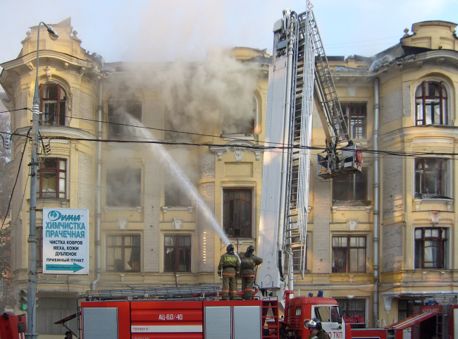 Пожар в доме купца Быкова