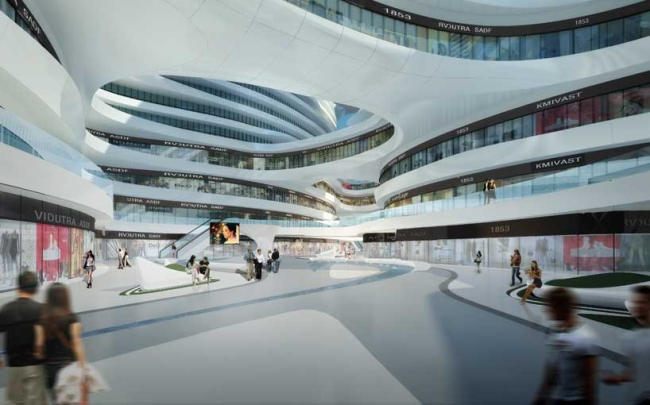 Комплекс “Чаоянмэнь SOHO” © Zaha Hadid Architects