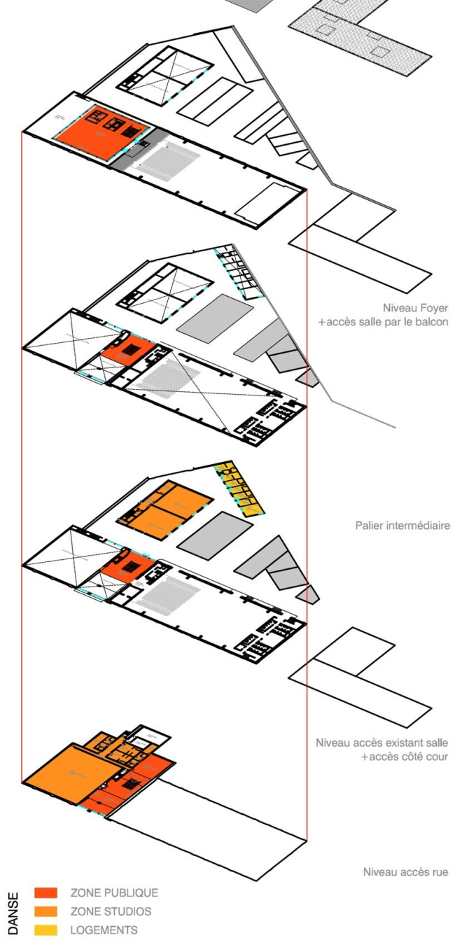 ����� ����� Charleroi Danses � ��������� ������� � Ateliers Jean Nouvel + MDW Architecture